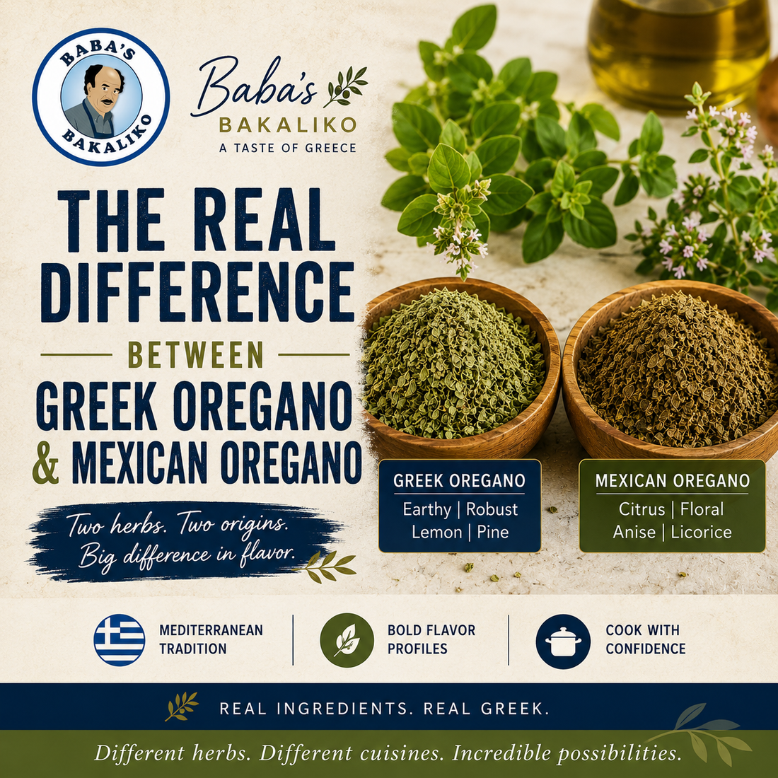 The Difference Between Greek Oregano and Mexican Oregano | Baba's Bakaliko